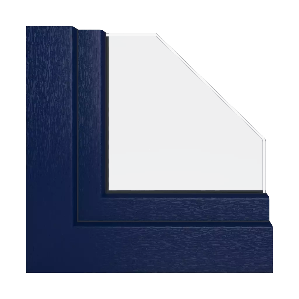 Cobalt blue windows window-profiles schuco corona-ct-70