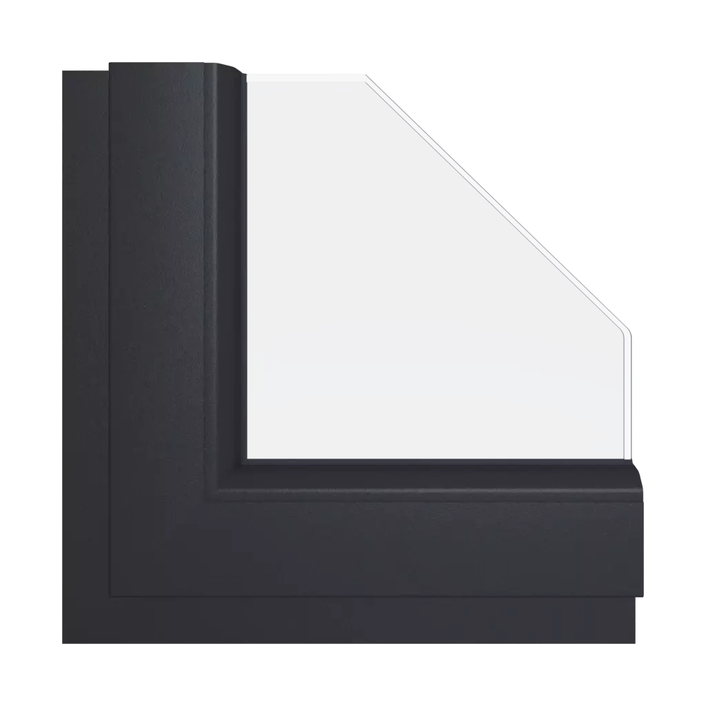 Smooth anthracite gray windows window-color schueco-colors smooth-anthracite-gray interior