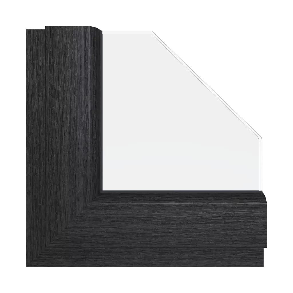 Gray oak windows window-color schueco-colors gray-oak interior