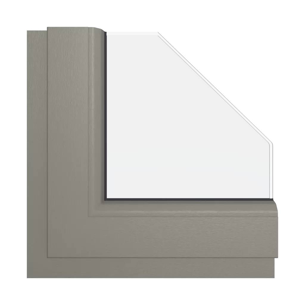 Stone gray windows window-color schueco-colors stone-gray interior