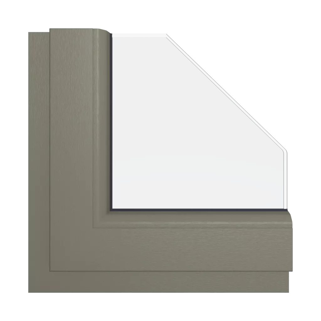 Cement gray windows window-color schueco-colors cement-gray  