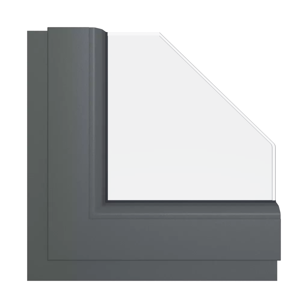 Basalt gray smooth windows window-color schueco-colors basalt-gray-smooth interior