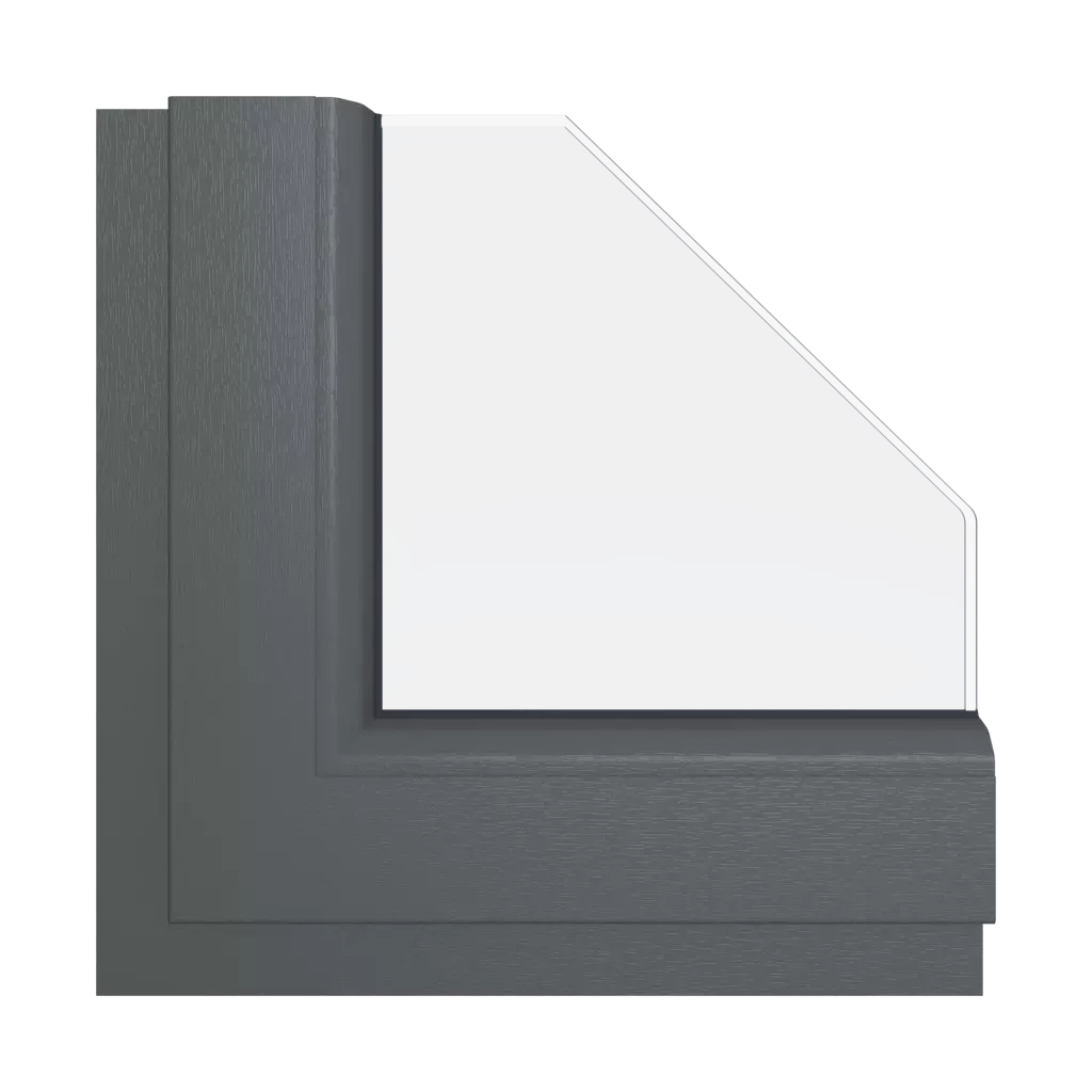 Slate gray smooth windows window-color schueco-colors slate-gray-smooth interior