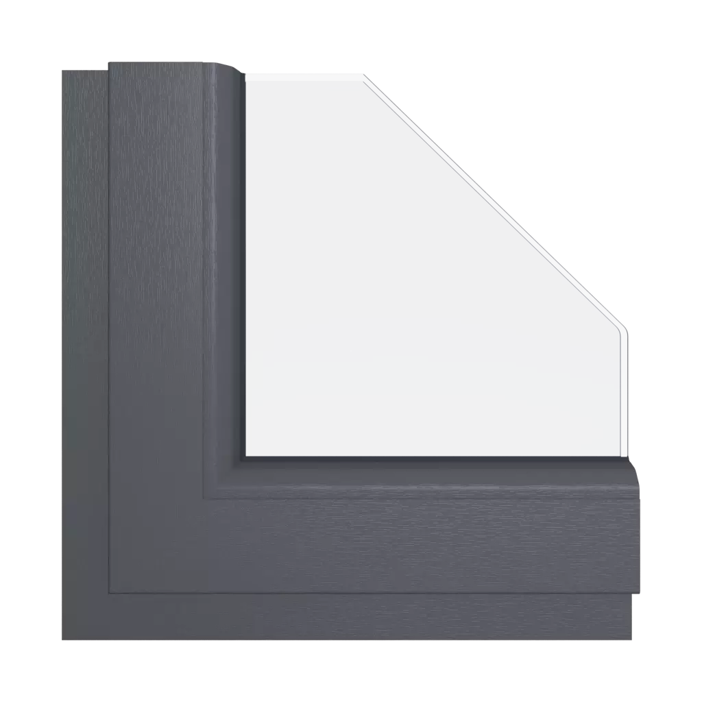 Gray slate windows window-color schueco-colors gray-slate interior