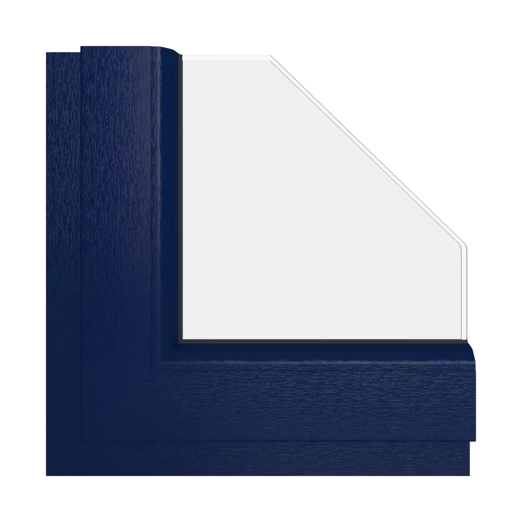 Cobalt blue windows window-color schueco-colors cobalt-blue interior