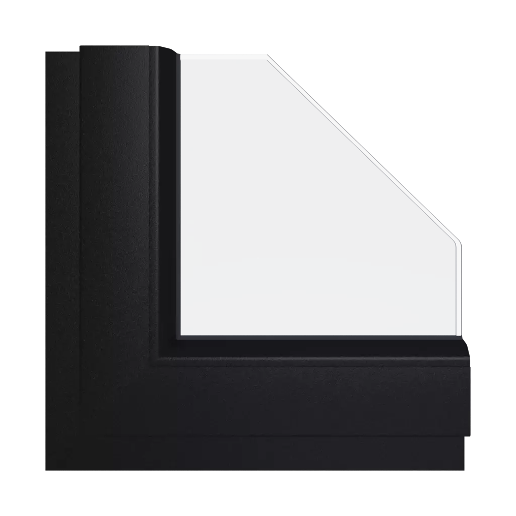 Black ulti-matte windows window-color schueco-colors black-ulti-matte interior