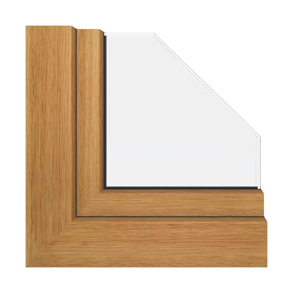 Realwood ginger oak windows window-profiles gealan hst-s-9000