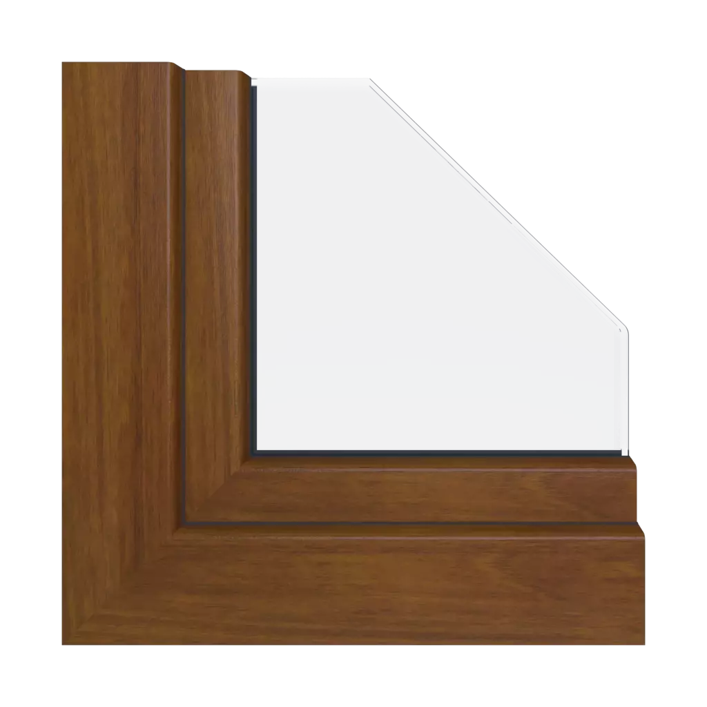 Walnut windows window-profiles gealan hst-s-9000
