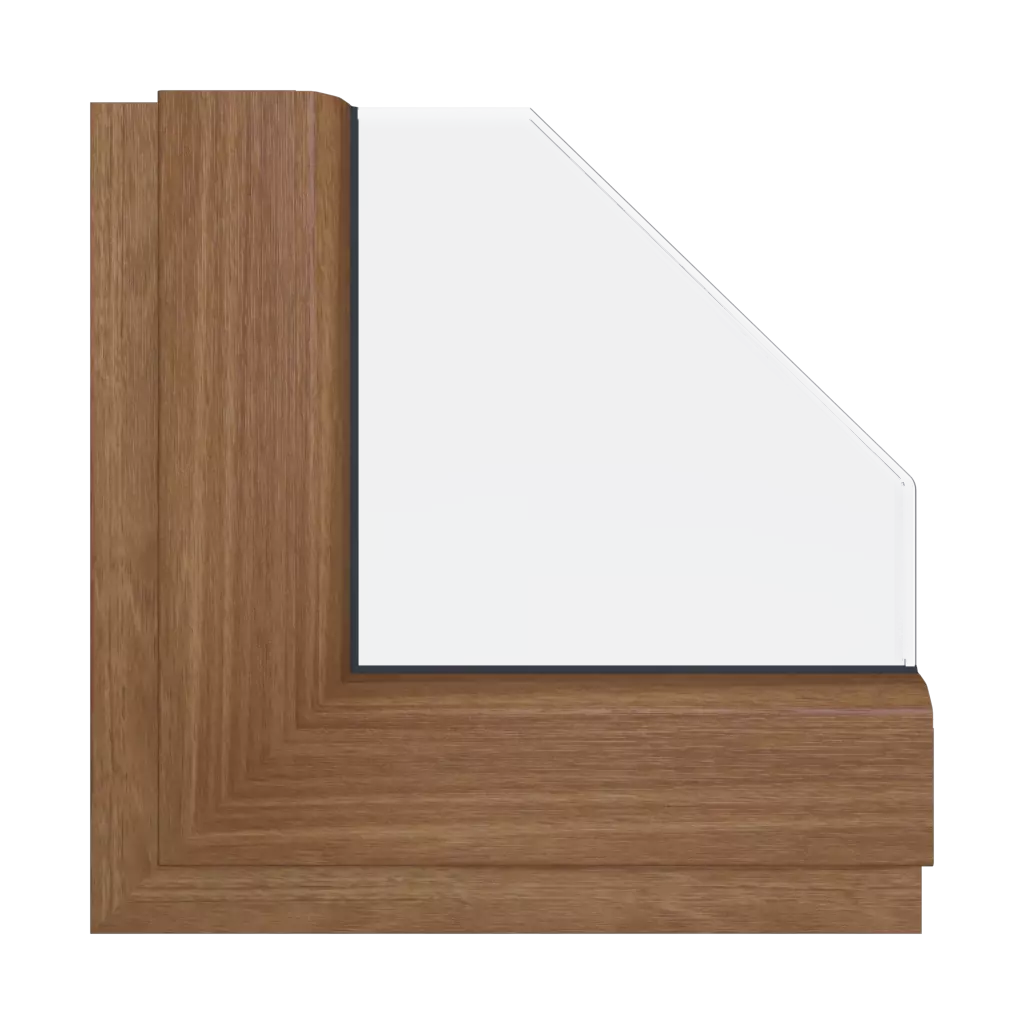 Natural walnut windows window-color gealan-colors natural-walnut interior