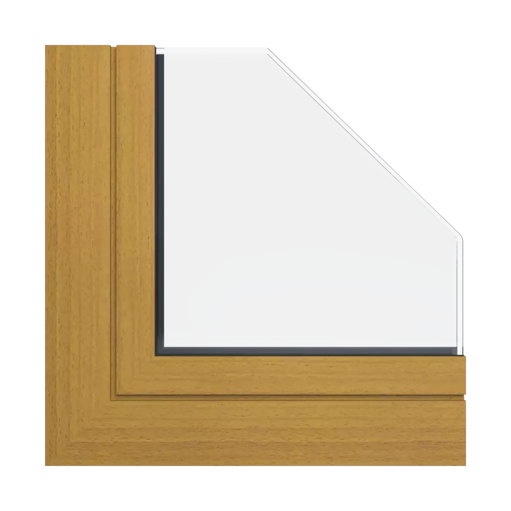 Beech wood effect windows window-profiles aliplast