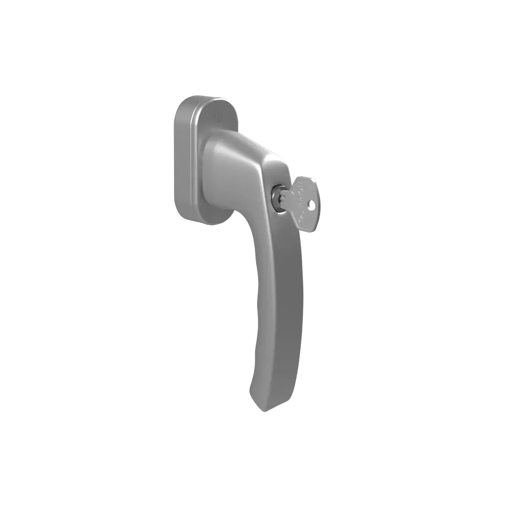 Steel Luxembourg door handle with key windows window-accessories handles luxembourg with-a-key 