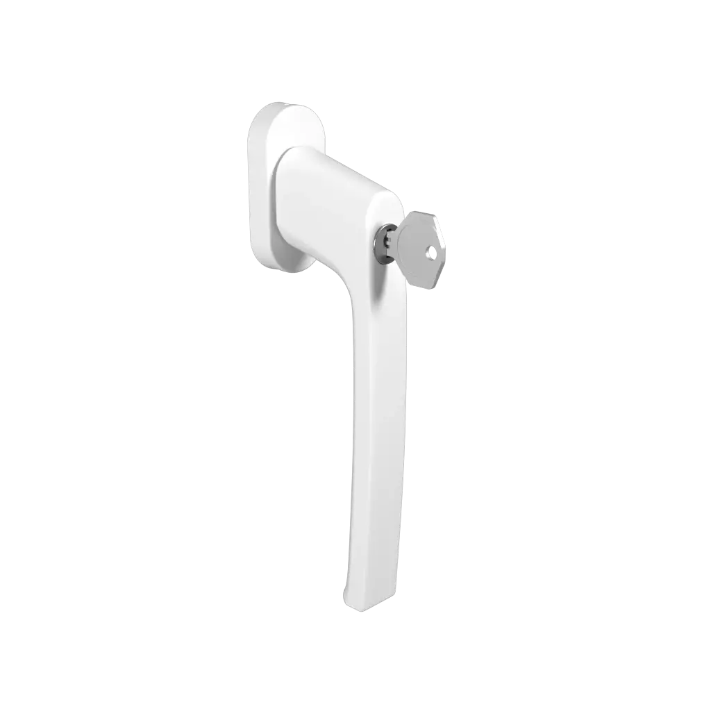 PSK white handle with key windows window-accessories handles psk with-the-key psk-white-handle-with-key