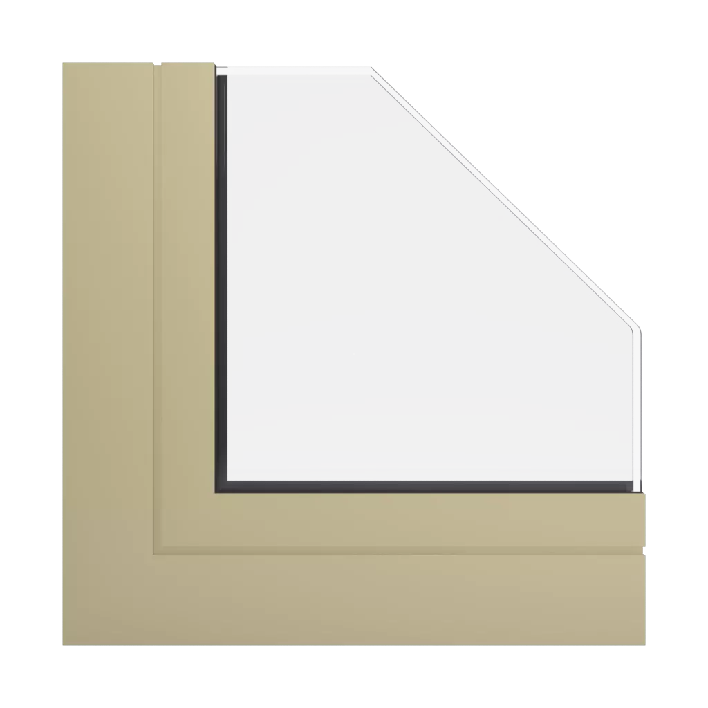 RAL 1000 Green beige windows window-profiles aluprof mb-openslide