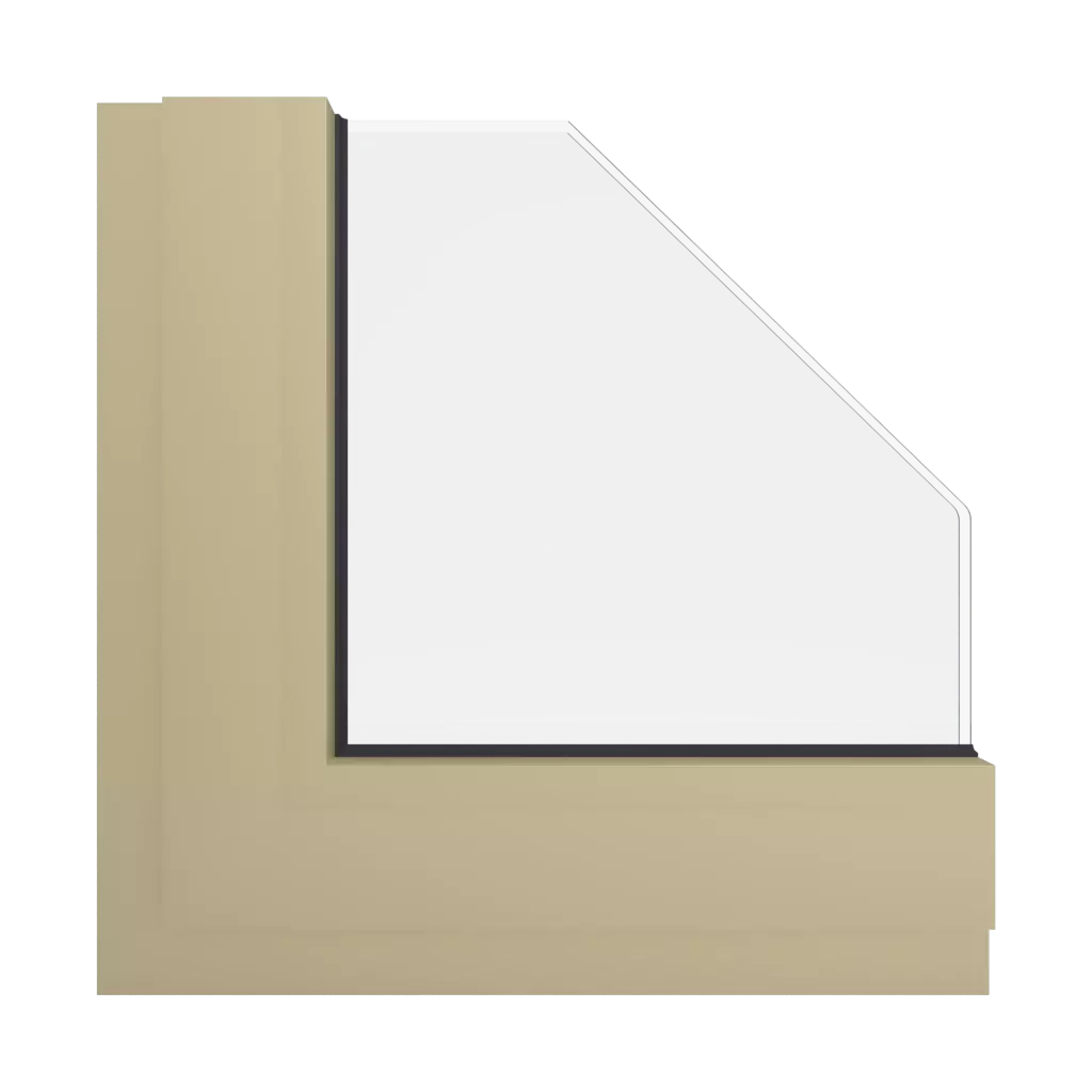 RAL 1000 Green beige windows window-color aluminum-ral ral-1000-green-beige interior