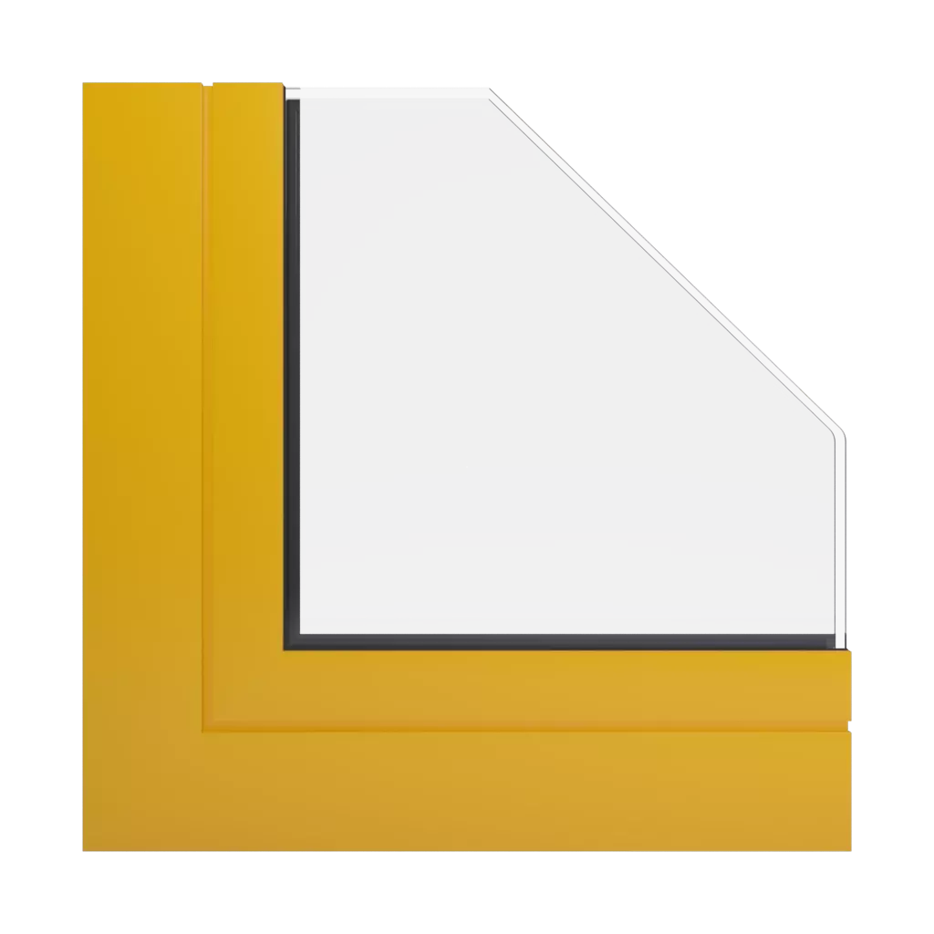 RAL 1003 Signal yellow windows window-profiles ponzio pe78n