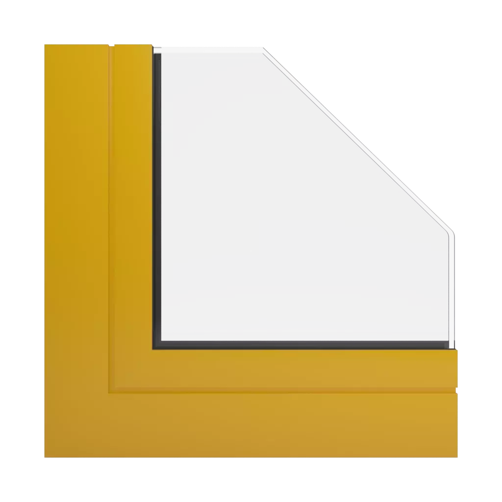 RAL 1004 Honey yellow windows window-profiles aluprof mb-ferroline