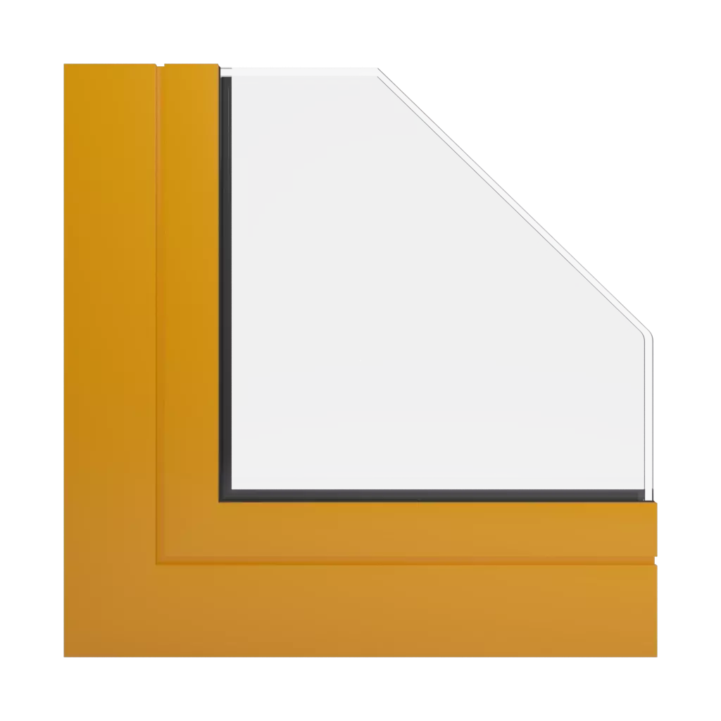 RAL 1007 Daffodil yellow windows window-profiles aliplast genesis-75