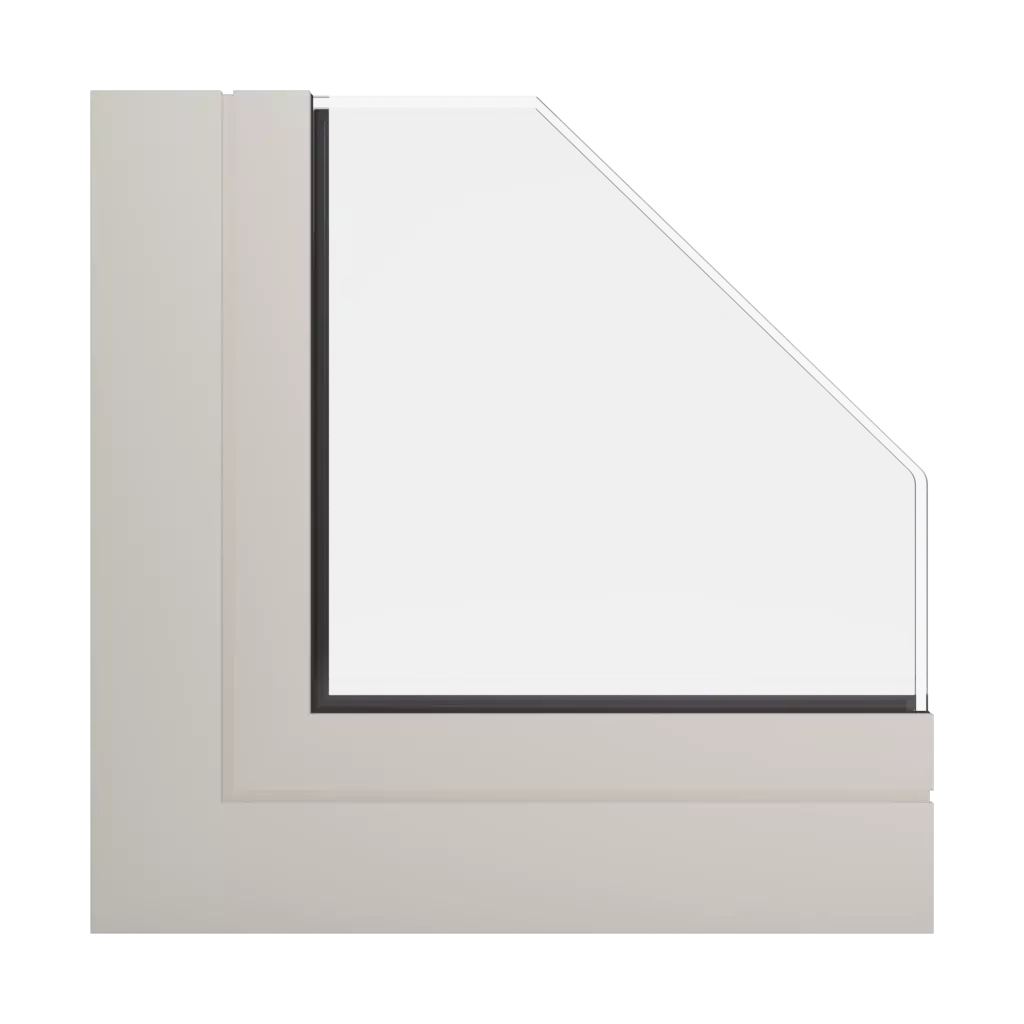 RAL 1013 Oyster white windows window-profiles aliplast genesis-75