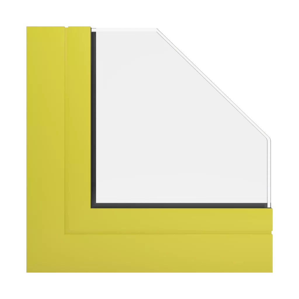 RAL 1016 Sulfur yellow windows window-profiles aliplast genesis-75