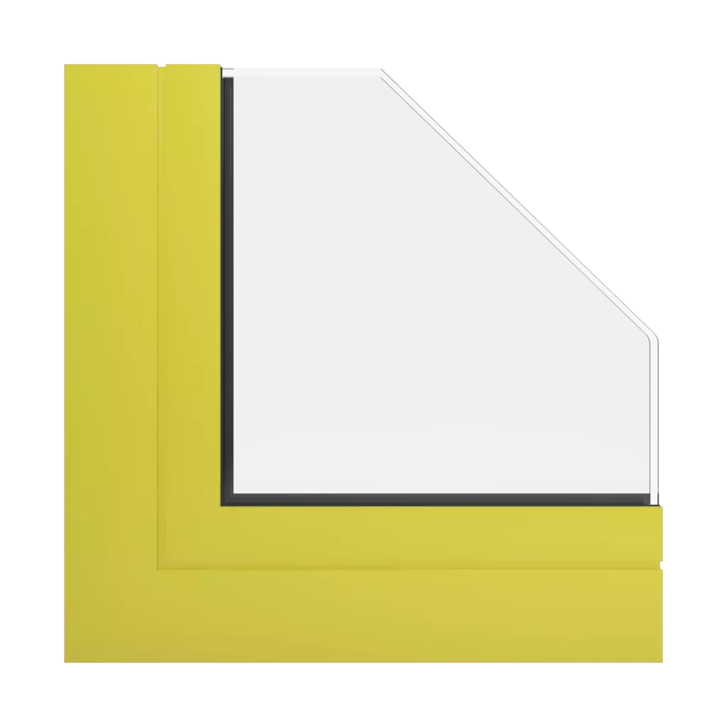 RAL 1016 Sulfur yellow windows window-profiles aluprof mb-openslide