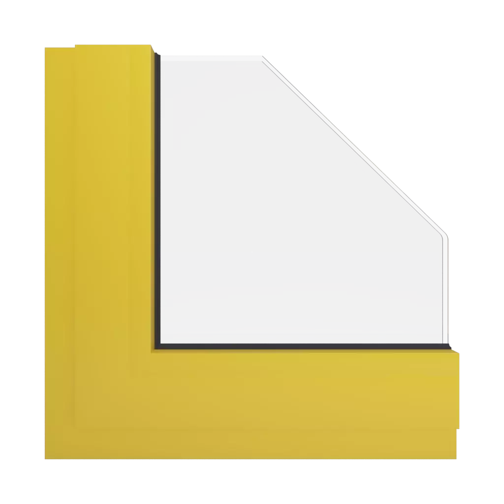 RAL 1018 Zinc yellow windows window-color aluminum-ral ral-1018-zinc-yellow interior