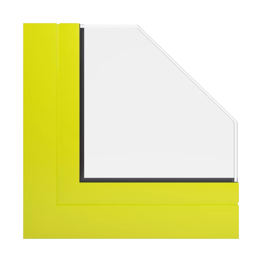 RAL 1026 Luminous yellow windows window-color aliplast-colors 