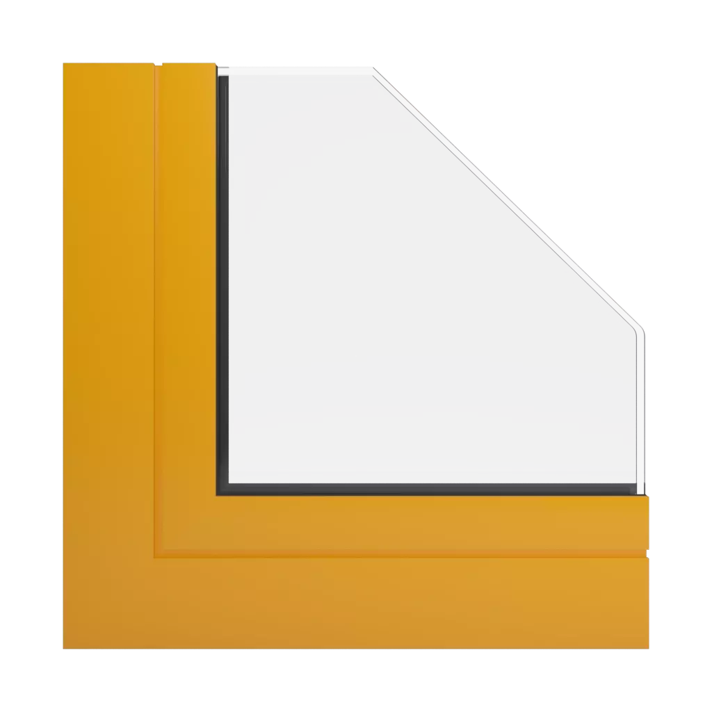 RAL 1028 Melon yellow windows window-profiles aliplast genesis-75