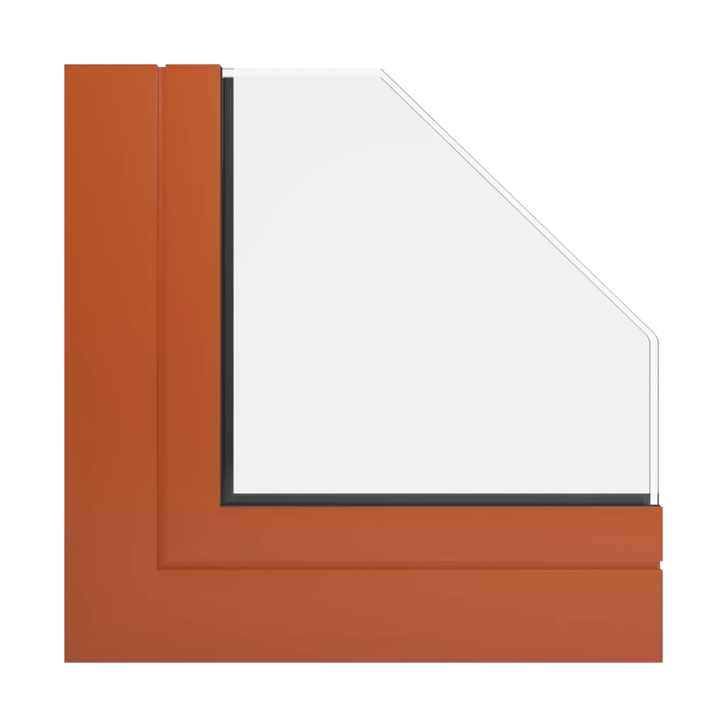 RAL 2001 Red orange windows window-profiles aluprof mb-openslide