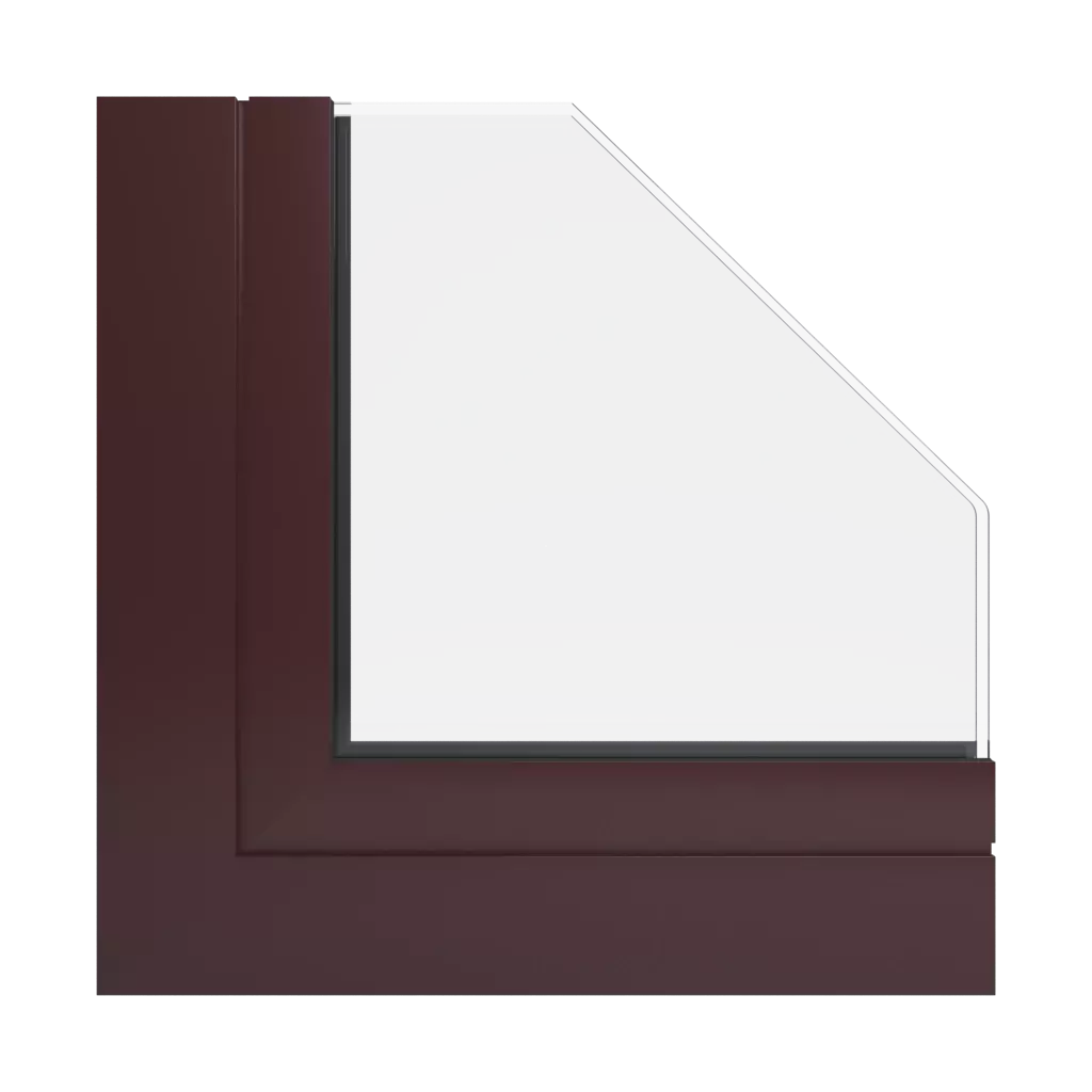 RAL 3007 Black red windows window-color aliplast-colors 