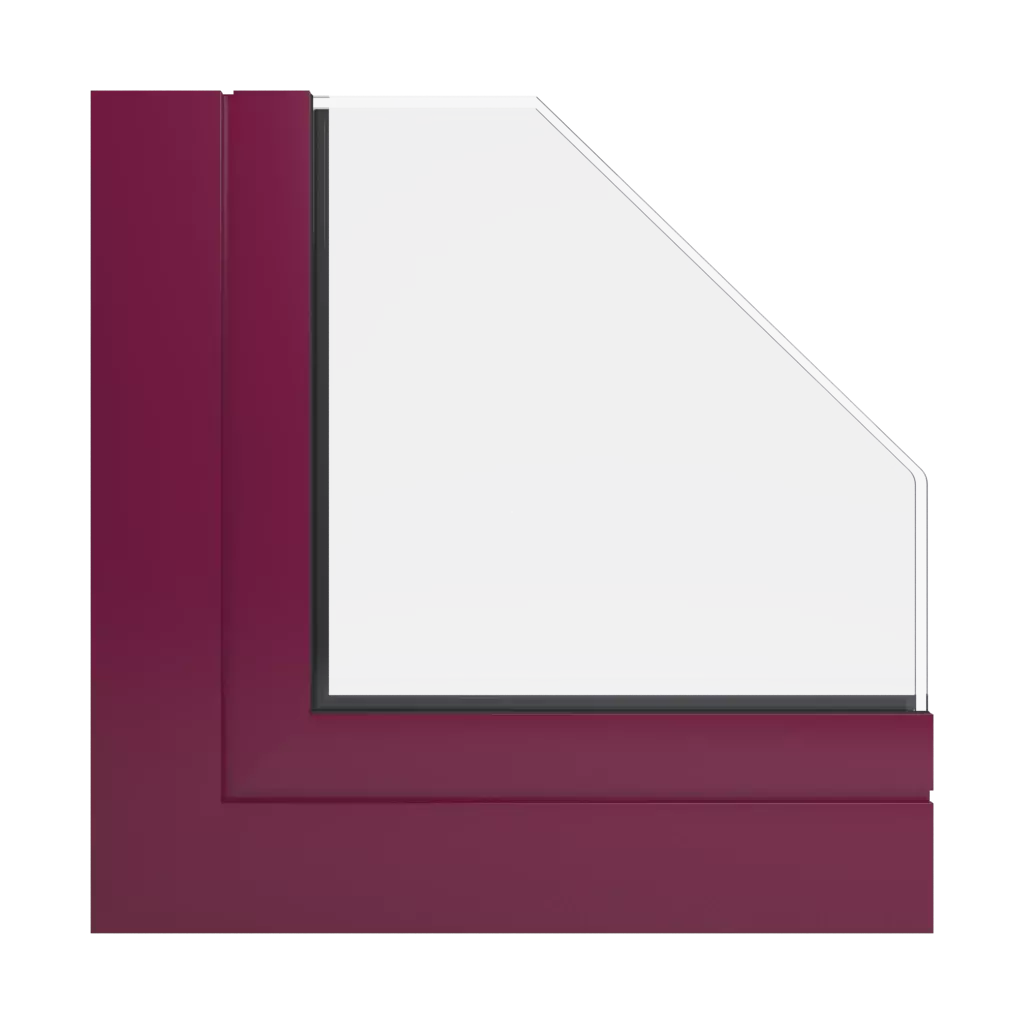 RAL 4004 Claret violet windows window-profiles aliplast genesis-75