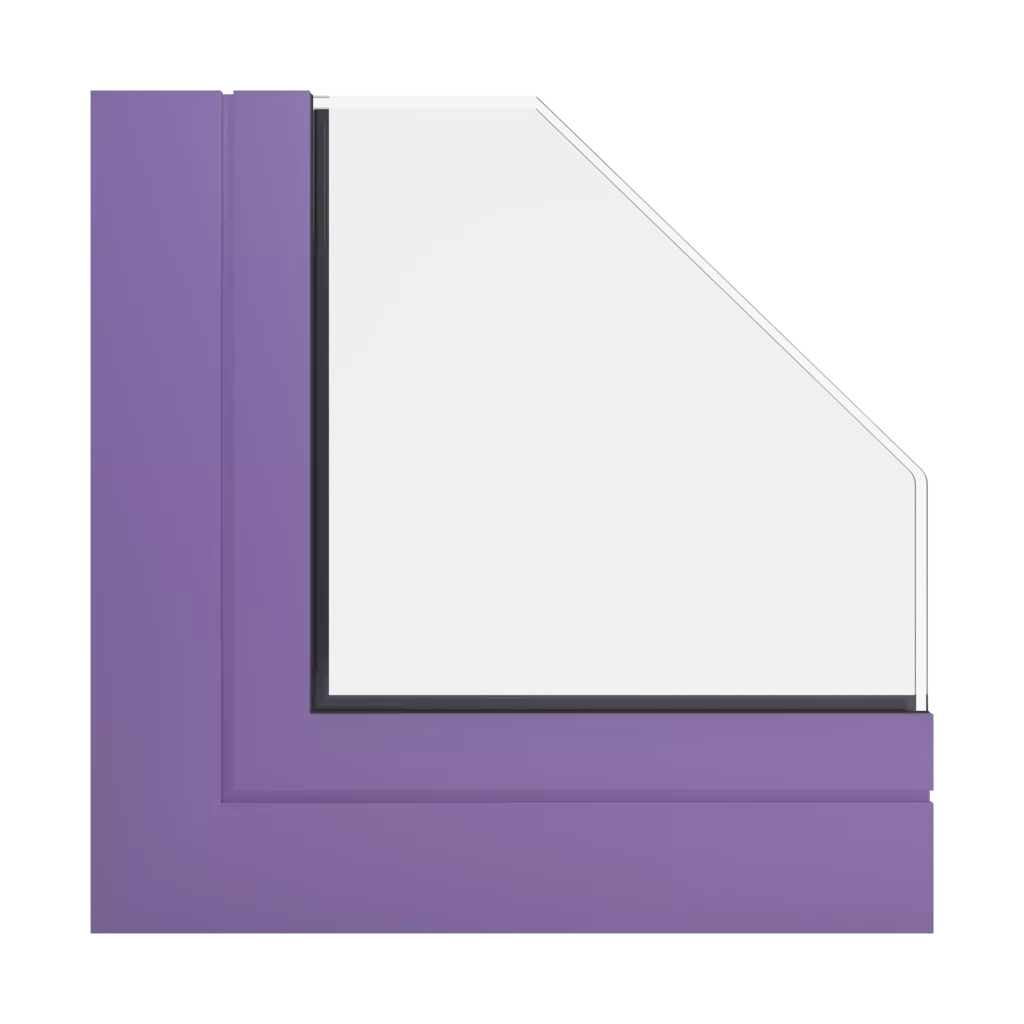 RAL 4005 Blue lilac windows window-profiles aliplast genesis-75