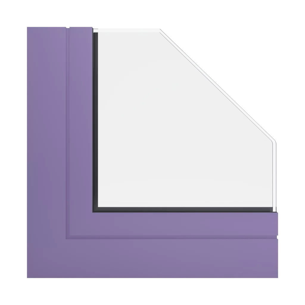 RAL 4011 Pearl violet windows window-profiles aliplast genesis-75