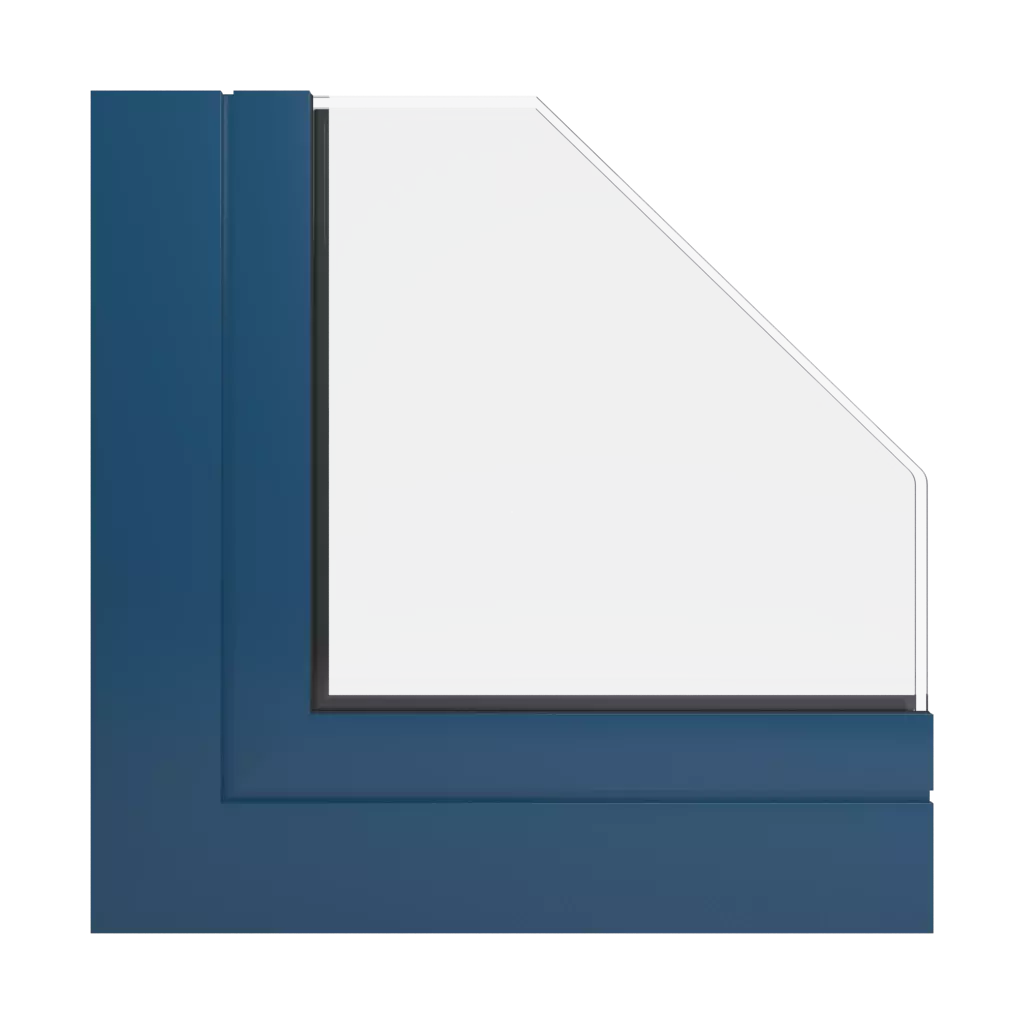 RAL 5001 Green blue windows window-profiles aluprof mb-86ei