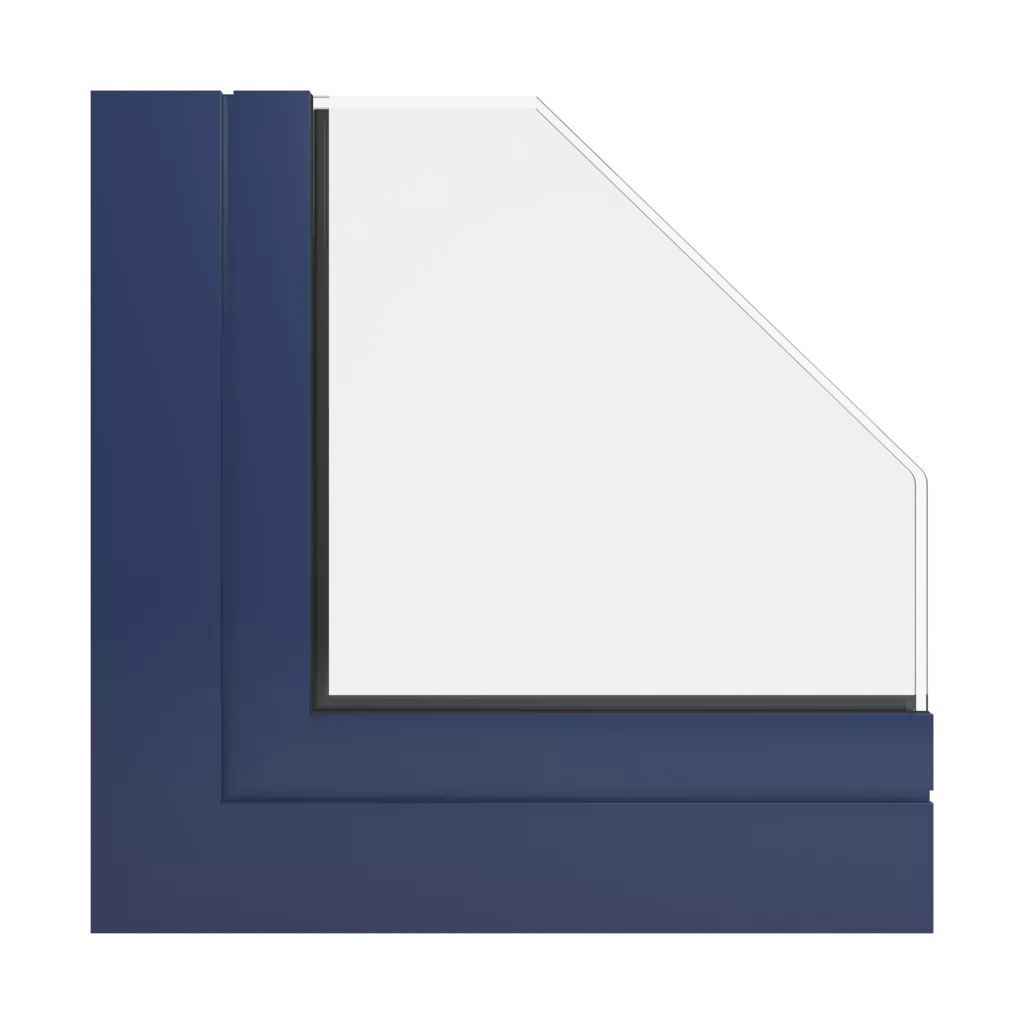 RAL 5003 Sapphire blue windows window-profiles ponzio sl600tt-evo