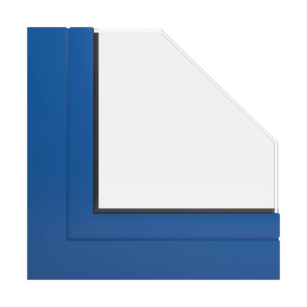 RAL 5017 Traffic blue windows window-profiles aliplast genesis-75