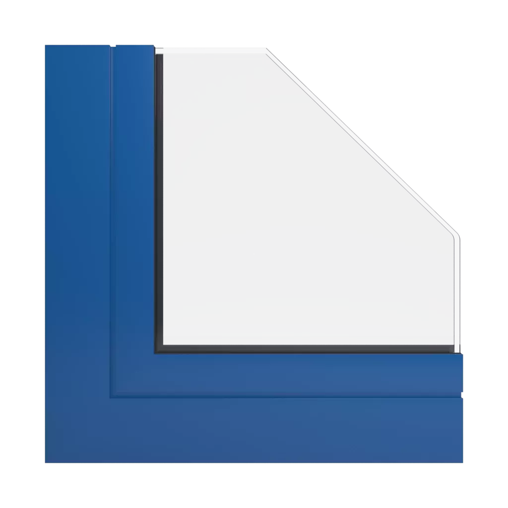 RAL 5017 Traffic blue windows window-profiles ponzio sl600tt-evo