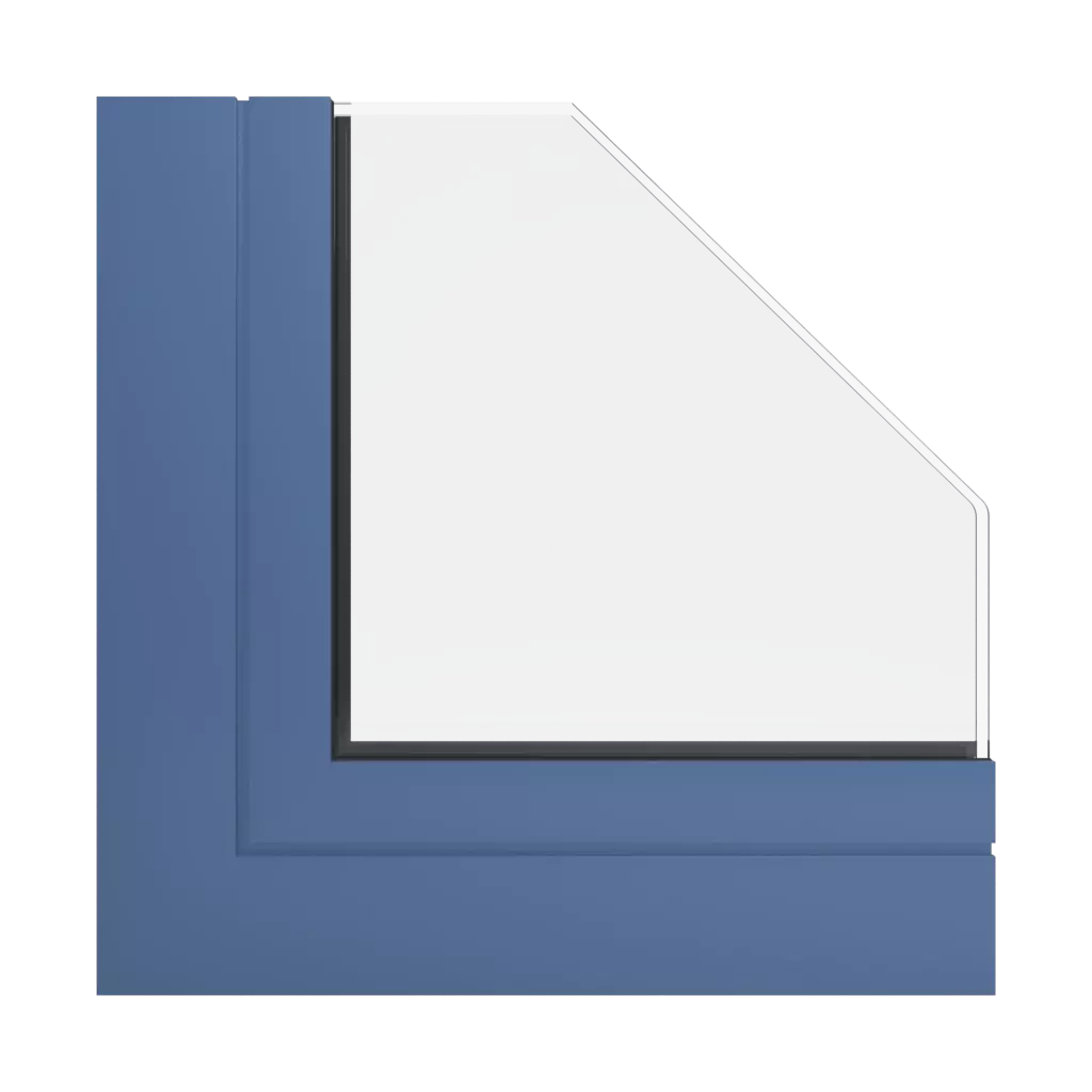 RAL 5023 Distant blue windows window-profiles aliplast genesis-75