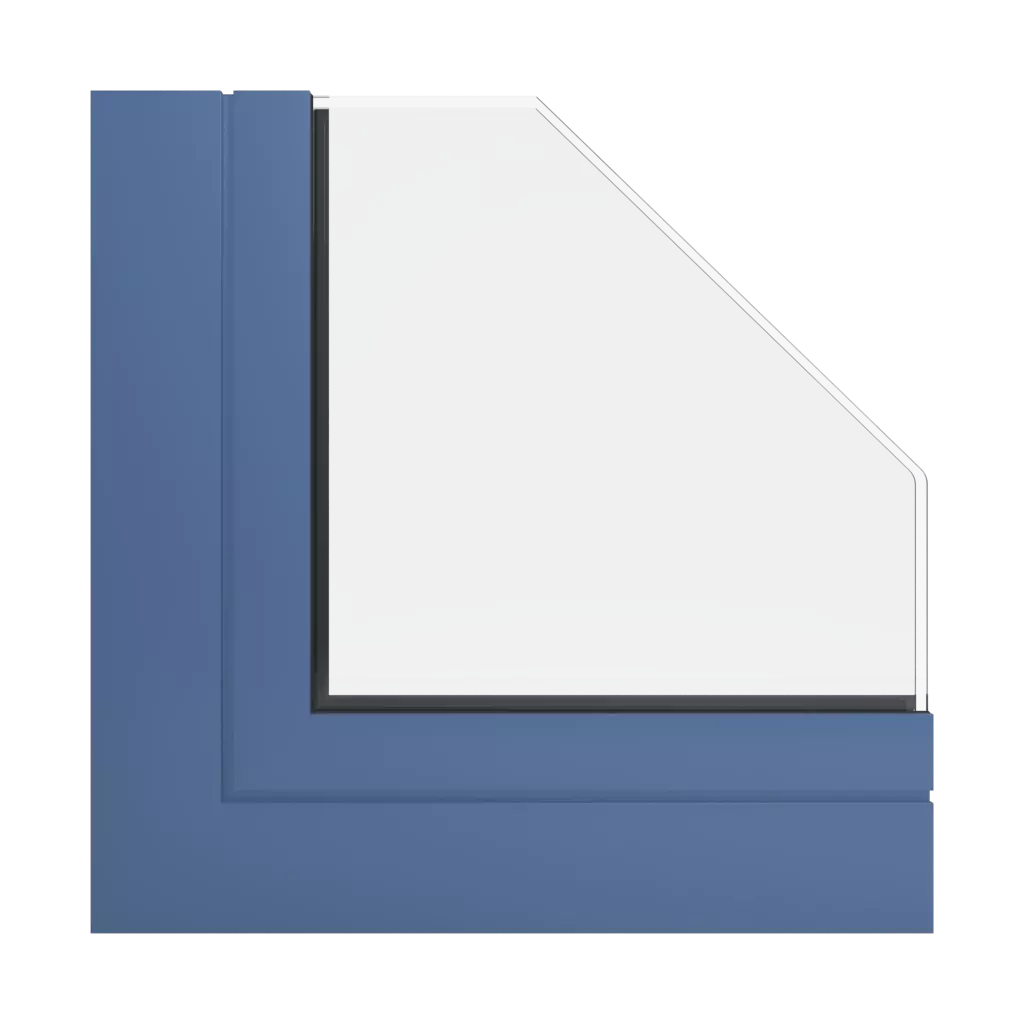 RAL 5023 Distant blue windows window-profiles ponzio pe78n