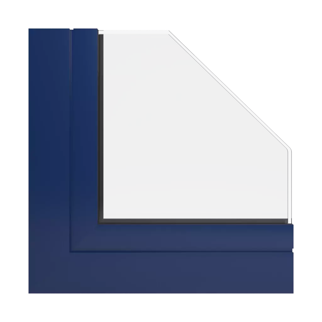 RAL 5026 Pearl night blue windows window-profiles ponzio pe78n