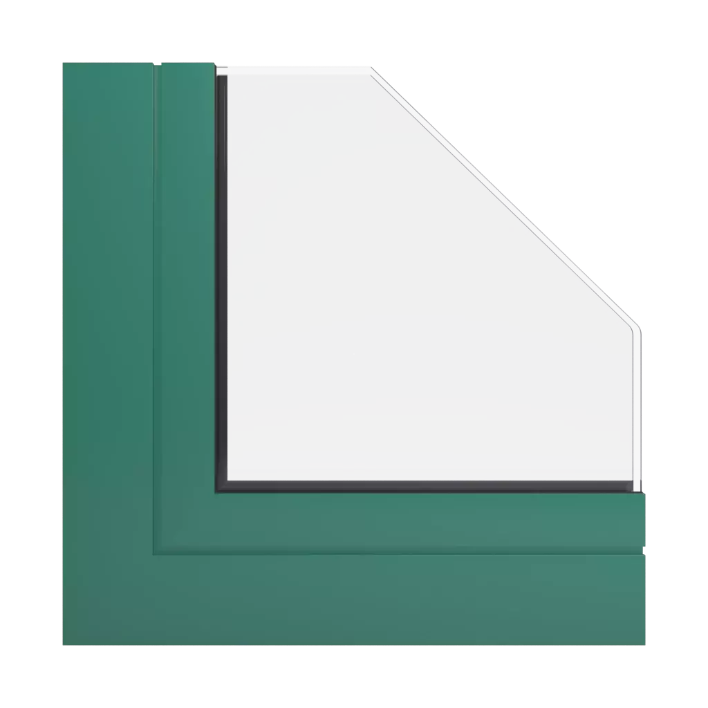 RAL 6000 Patina green windows window-profiles ponzio sl600tt-evo