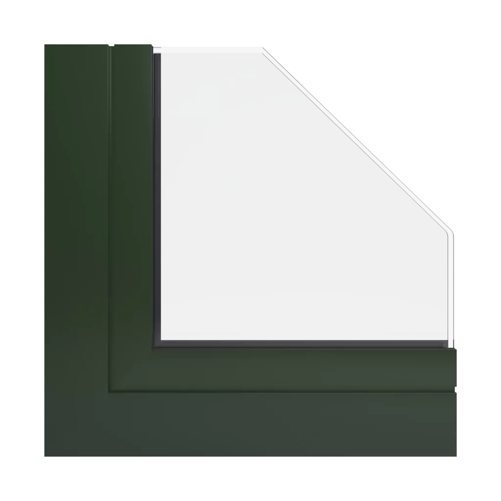 RAL 6007 Bottle green windows window-profiles aluprof mb-79n