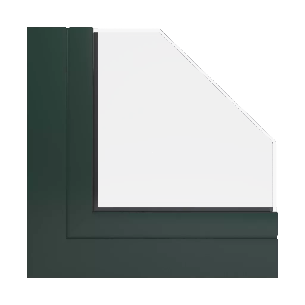 RAL 6009 Fir green windows window-profiles ponzio pe78n