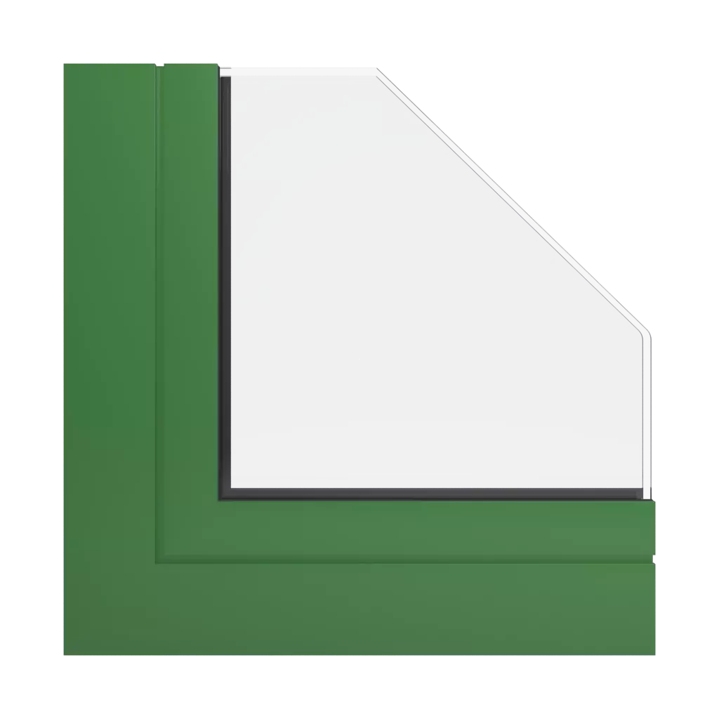 RAL 6011 Reseda green windows window-profiles aluprof mb-harmony-office