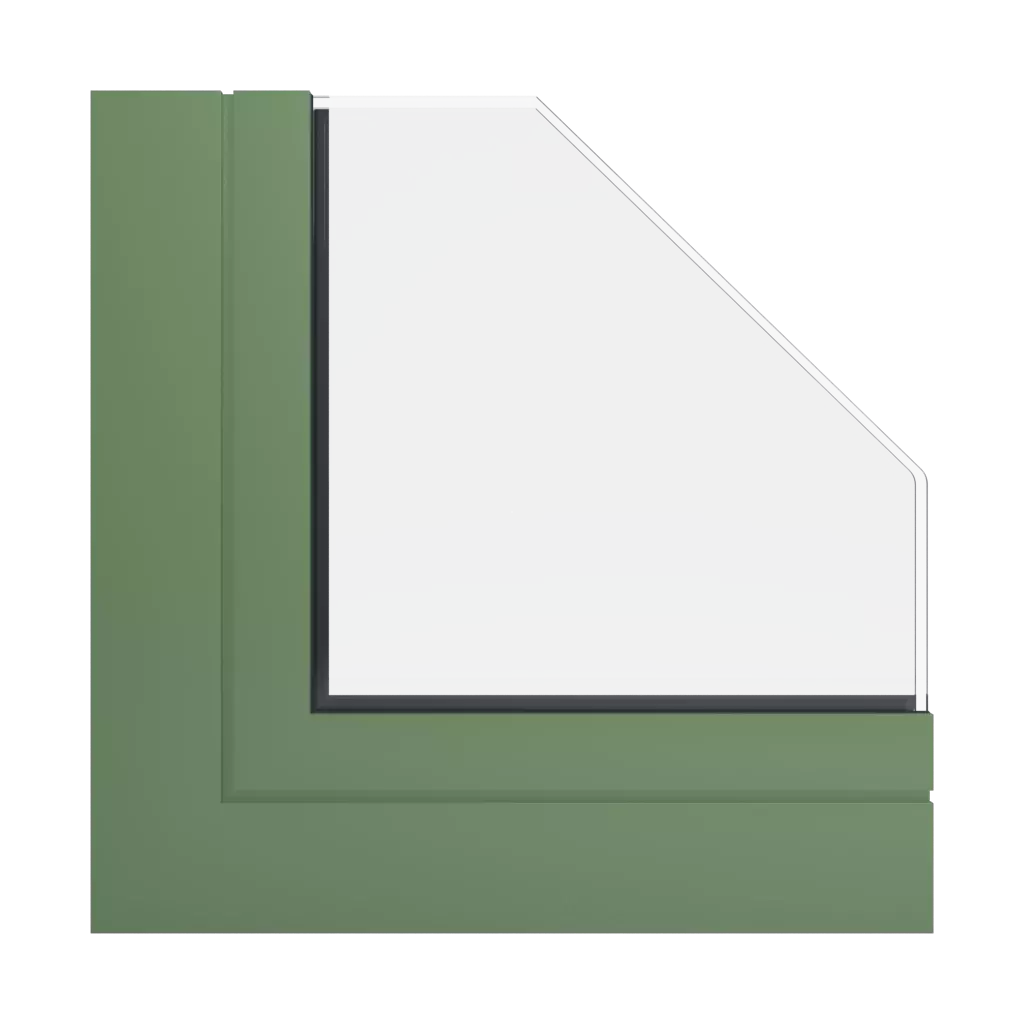 RAL 6011 Reseda green windows window-color ponzio-colors 