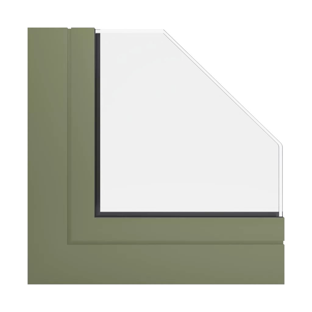 RAL 6013 Reed green windows window-profiles aluprof fire-rated-glazed-roofs