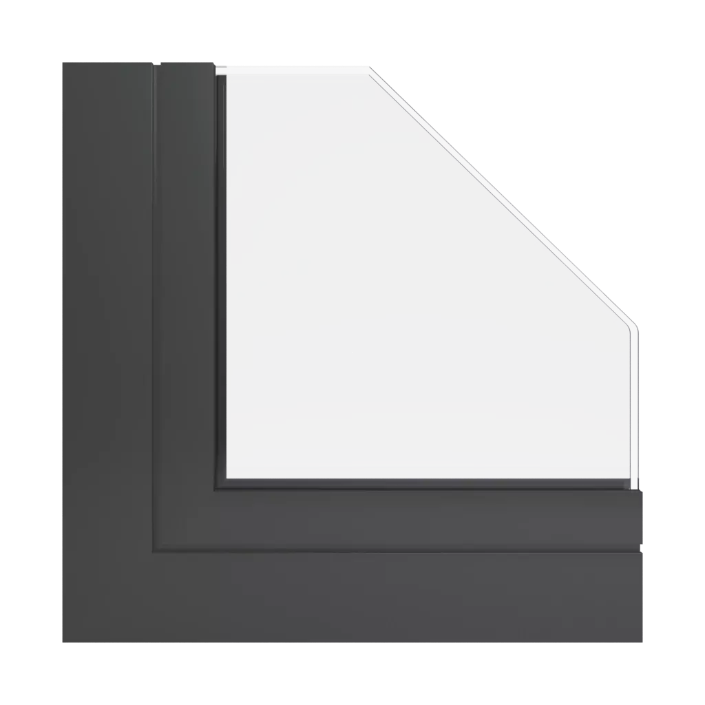 RAL 6015 Black olive windows window-profiles aluprof mb-79n