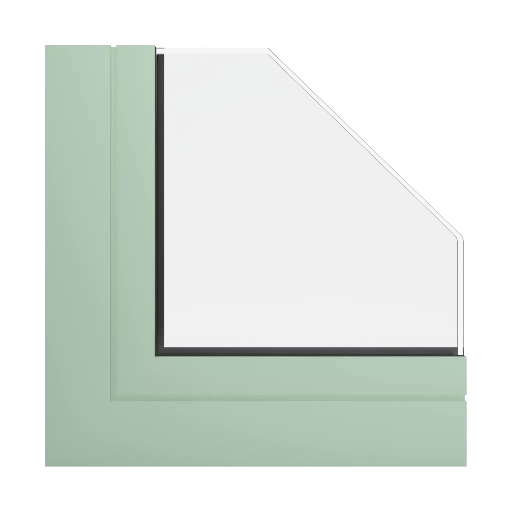 RAL 6019 Pastel green windows window-profiles ponzio pe78n