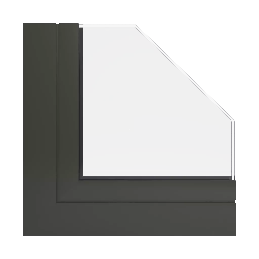 RAL 6022 Olive drab windows window-profiles aluprof mb-harmony-office