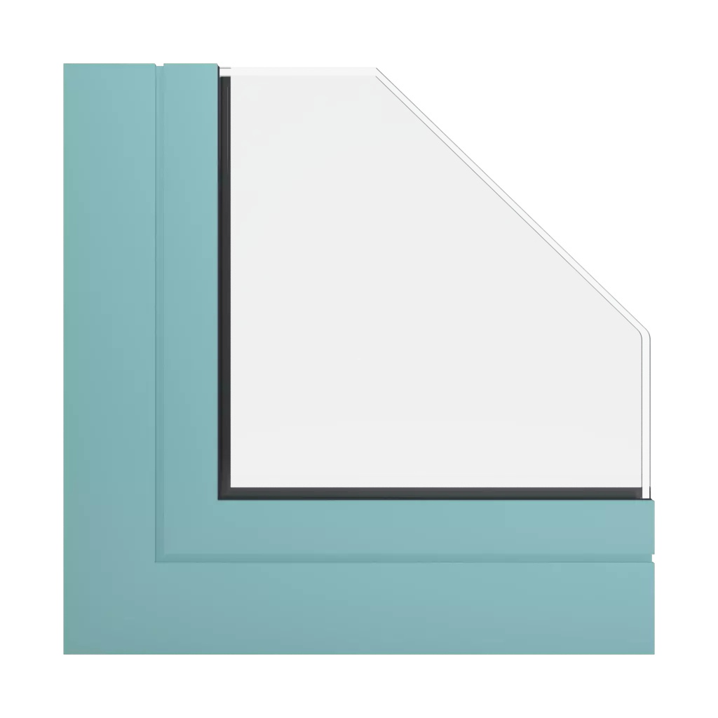 RAL 6027 Light green windows window-profiles ponzio pe78n