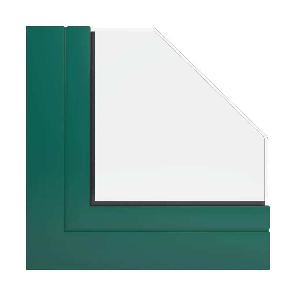 RAL 6036 Pearl opal green windows window-profiles ponzio sl1600tt-hi